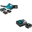 Makita XBU02PT1 18V X2 (36V) LXT Brushless Blower Kit with 4 Batteries W/ BL1850BDC1 Battery