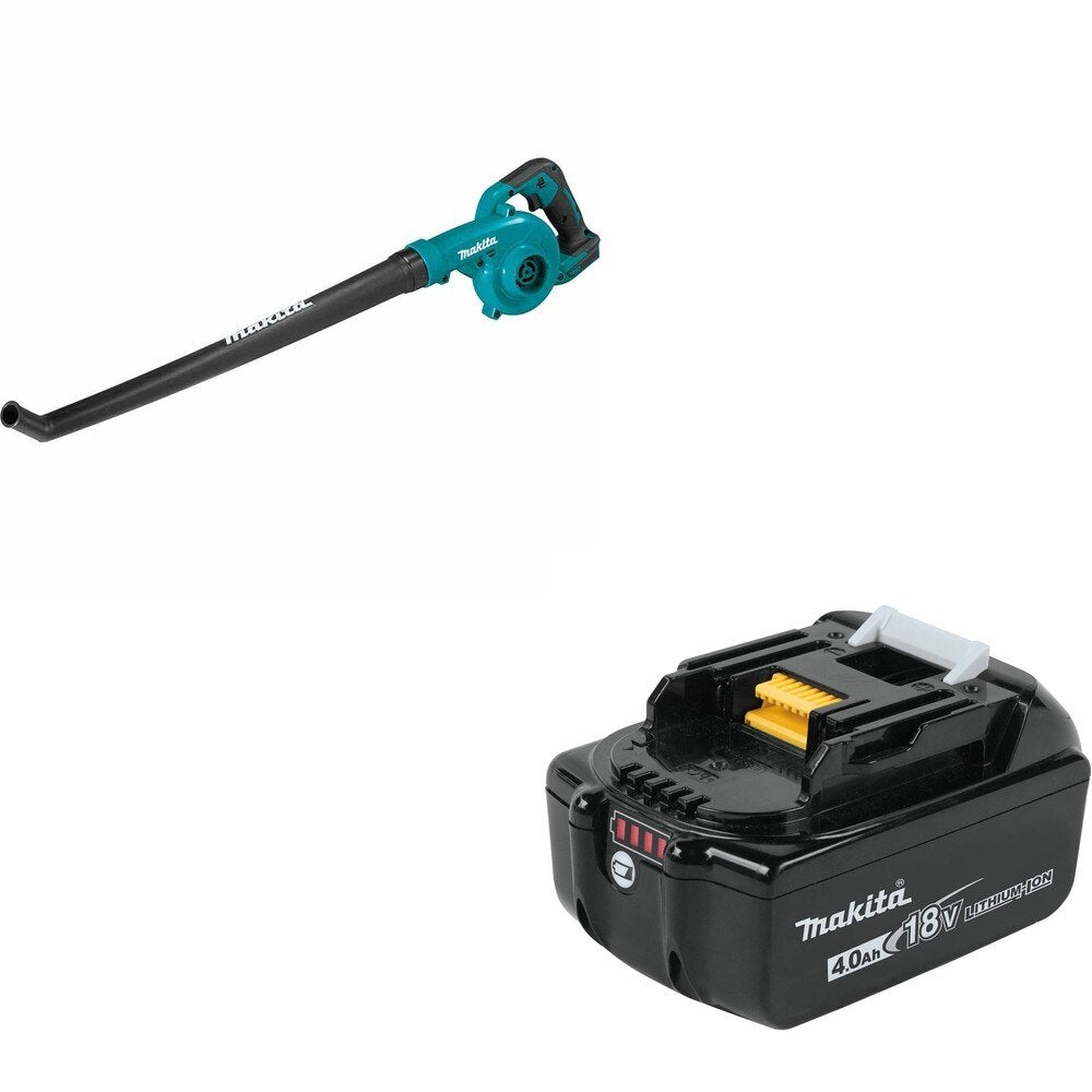 Makita XBU06Z 18V LXT Lithium-Ion Cordless Floor Blower (Tool Only) W/ BL1840B 4.0Ah Battery