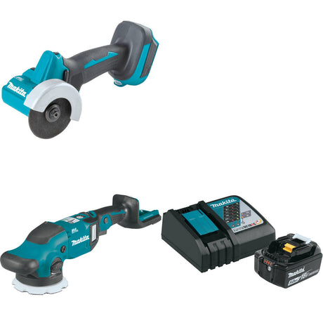 Makita XCM01Z 18V LXT Cut-Off Tool W/ XOP02Z 18V Polisher & FREE Starter Pack