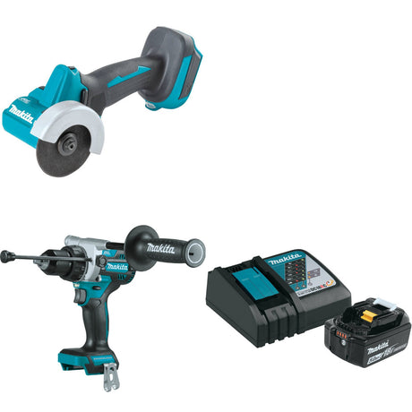 Makita XCM01Z 18V Cut-Off Tool W/ XPH14Z 18V Driver-Drill & FREE Starter Pack