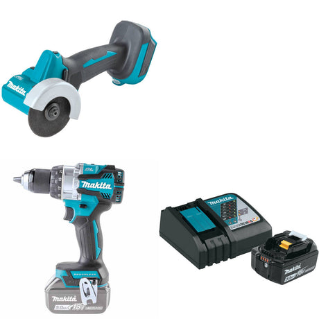 Makita XCM01Z 18V Cut-Off Tool W/ XPH16Z 18V Driver-Drill & FREE Starter Pack