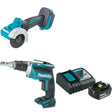 Makita XCM01Z 18V Cut-Off Tool W/ XSF03Z 18V Screwdriver  & FREE Starter Pack