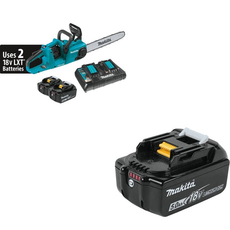 Makita XCU04PT 18V X2 (36V) Brushless Cordless 16" Chain Saw W/ FREE BL1850B 5.0Ah Battery