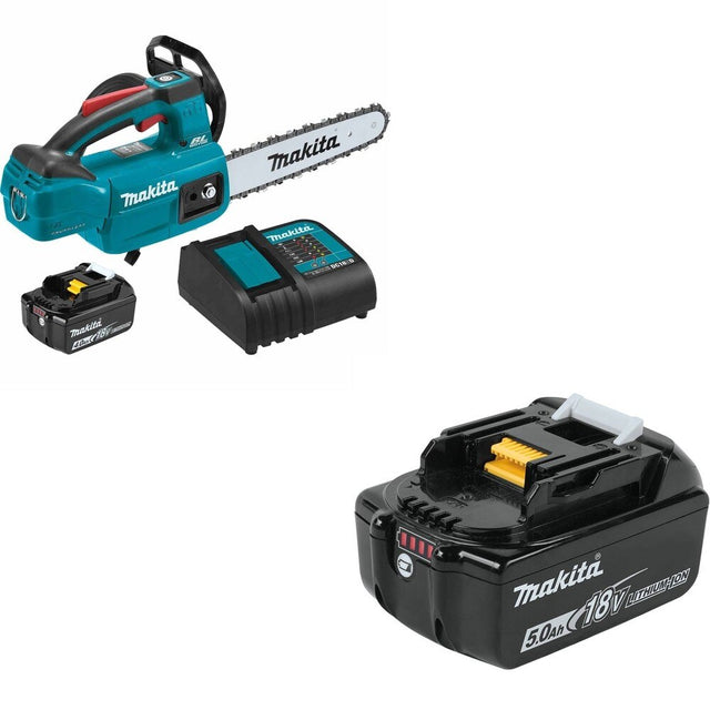 Makita XCU06SM1 18V LXT 10" Top Handle Chain Saw W/ FREE BL1850B 5.0Ah Battery