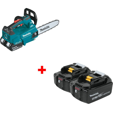 Makita XCU08PT 36V LXT 14" Chain Saw Kit w/ FREE BL1850B-2 18V LXT Battery, 2Pk