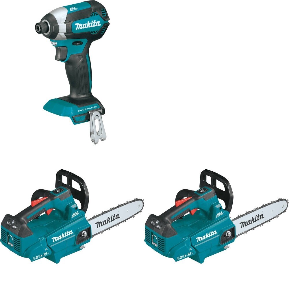 Makita XCU08Z[2] Top Handle Chain Saw W/ FREE XDT13Z Impact Driver