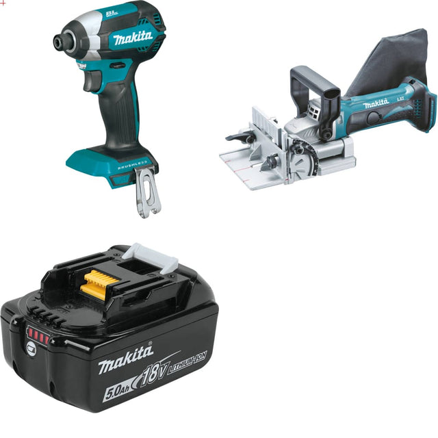 Makita XDT13Z 18V LXT Impact Driver w/ XJP03Z 18V Joiner, Bare & FREE Battery