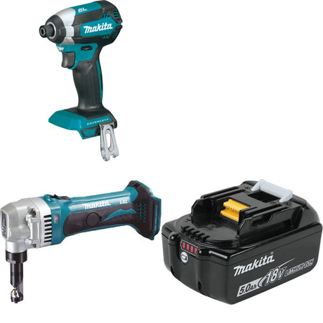 Makita XDT13Z Impact Driver Kit W/ XNJ01Z Nibbler and FREE BL1850B Battery