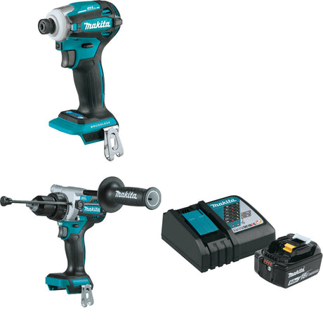 Makita XDT19Z 18V Impact Driver W/ XPH14Z 18V Driver-Drill & FREE Starter Pack