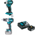 Makita XDT19Z 18V Impact Driver W/ XPH16Z 18V Driver-Drill & FREE Starter Pack