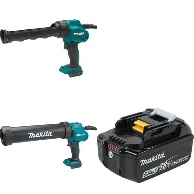 Makita XGC01Z Caulk Gun Kit W/ XGC01ZC Caulk Gun and FREE BL1850B Battery