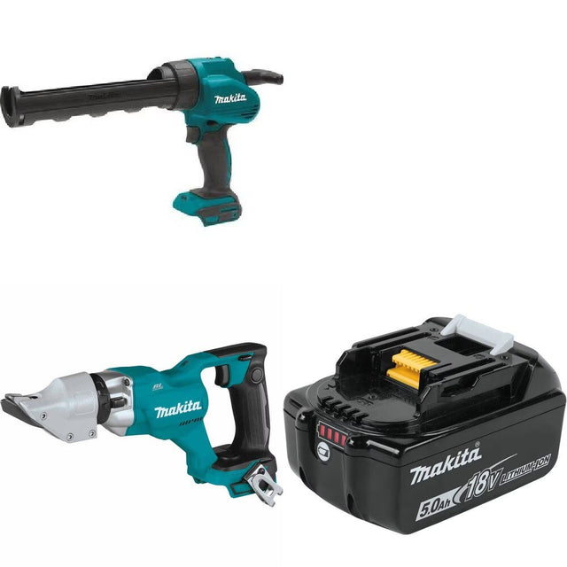 Makita XGC01Z Caulk Gun Kit W/ XSJ03Z Straight Shear and FREE Battery