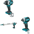 Makita XGC01ZB Caulk and Adhesive Gun W/ XWT18Z Impact Wrench and FREE XDT13Z Impact Driver
