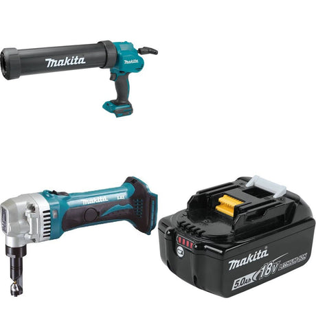Makita XGC01ZC Caulk Gun Kit W/ XNJ01Z Nibbler and FREE BL1850B Battery