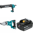 Makita XGC01ZC Caulk Gun Kit W/ XSJ03Z Shear and FREE BL1850B Battery