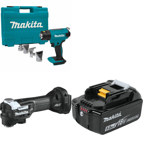 Makita XGH01ZK 18V LXT Heat Gun, Bare W/ XMT04ZB 18V Multi-Tool & FREE Battery