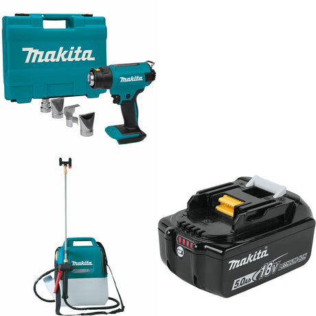 Makita XGH01ZK 18V LXT Heat Gun, Bare W/ XSU03Z 18V Sprayer & FREE 18V Battery