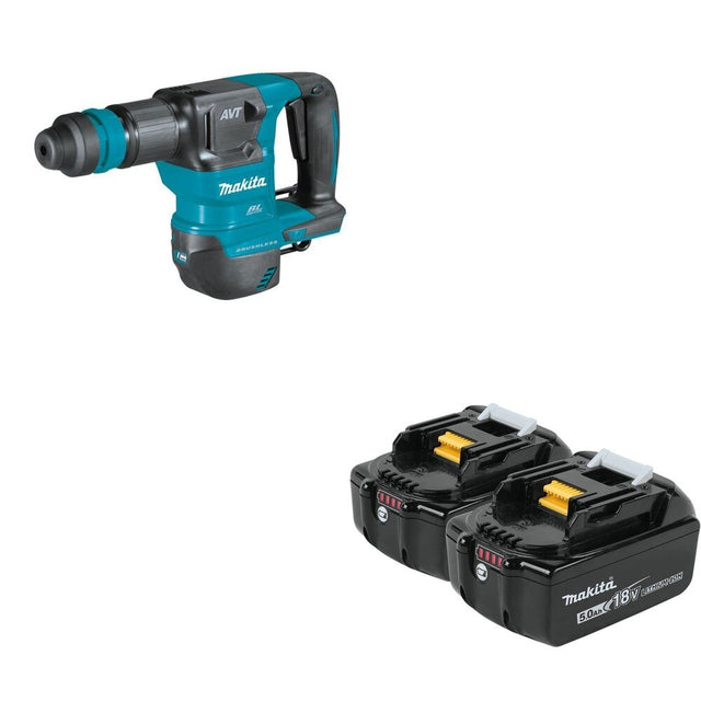 Makita XKH01Z 18V LXT AVT Power Scraper, accepts SDS-PLUS, Tool Only W/ BL1850B-2 5.0Ah Battery