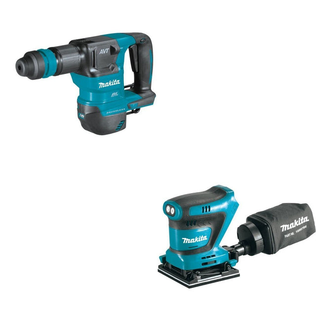 Makita XKH01Z AVT Power W/ XOB02Z 18V LXT Lithium-Ion Cordless 1/4 Sheet Finishing Sander