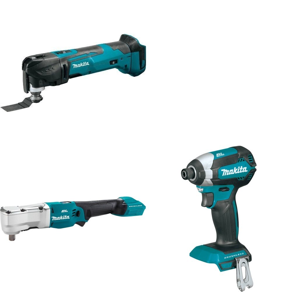 Makita XLT05Z Angle Impact Wrench W/ XMT03Z Oscillating Multi-Tool and FREE XDT13Z