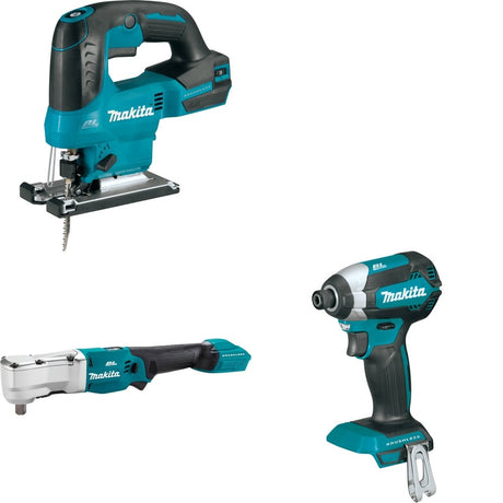 Makita XLT05Z Angle Impact Wrench W/ XVJ04Z Jig Saw and FREE XDT13Z Impact Driver