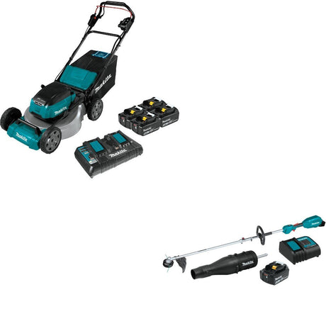 Makita XML06PT1 18" Lawn Mower Kit W/ FREE XUX02SM1X3 Power Head Kit