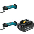 Makita XMT03Z 18V LXT Cordless Multi-Tool, 2 Pack Kit W/ FREE BL1850B 18V LXT 5.0Ah Battery