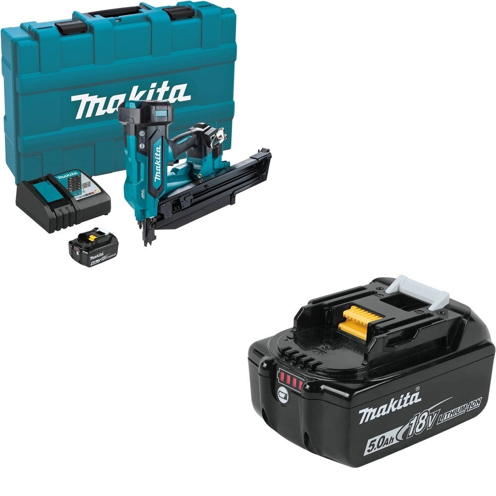 Makita XNB03M1 21" Full Round Head 3-1/2" Framing Nailer Kit W/ BL1850B 5.0Ah Battery