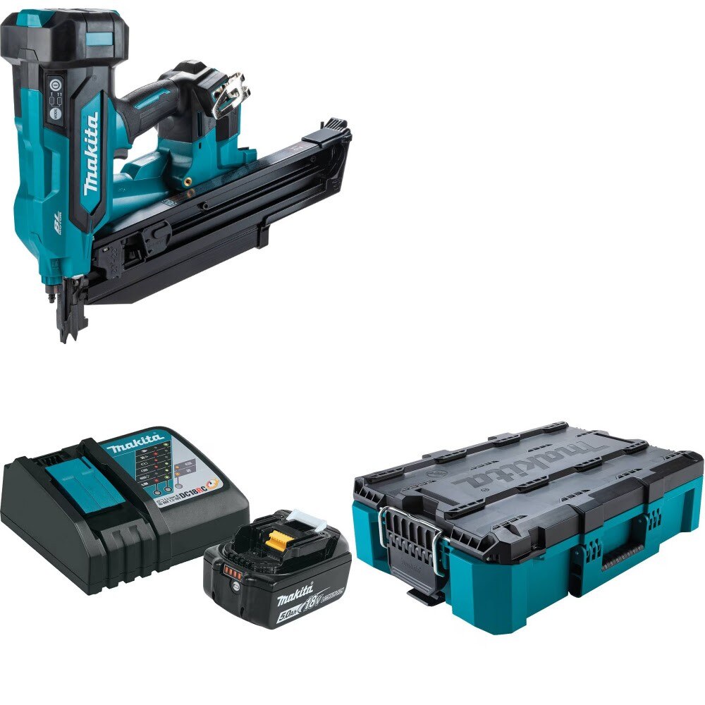 Makita XNB03Z Framing Nailer Kit W/ BL1850BDC1 Battery/Charger and FREE T-90037 Box