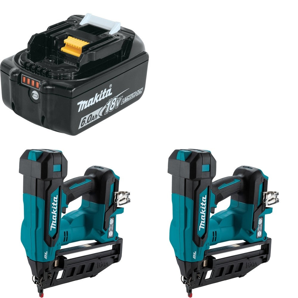 Makita XNB05Z[2] Finish Nailer W/ FREE BL1860B Battery