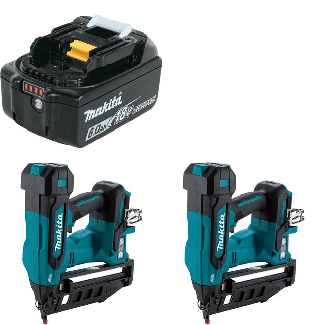 Makita XNB05Z[2] Finish Nailer W/ FREE BL1860B Battery