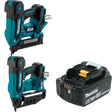 Makita XNB05Z Finish Nailer W/ XTS02Z Stapler and FREE BL1860B Battery