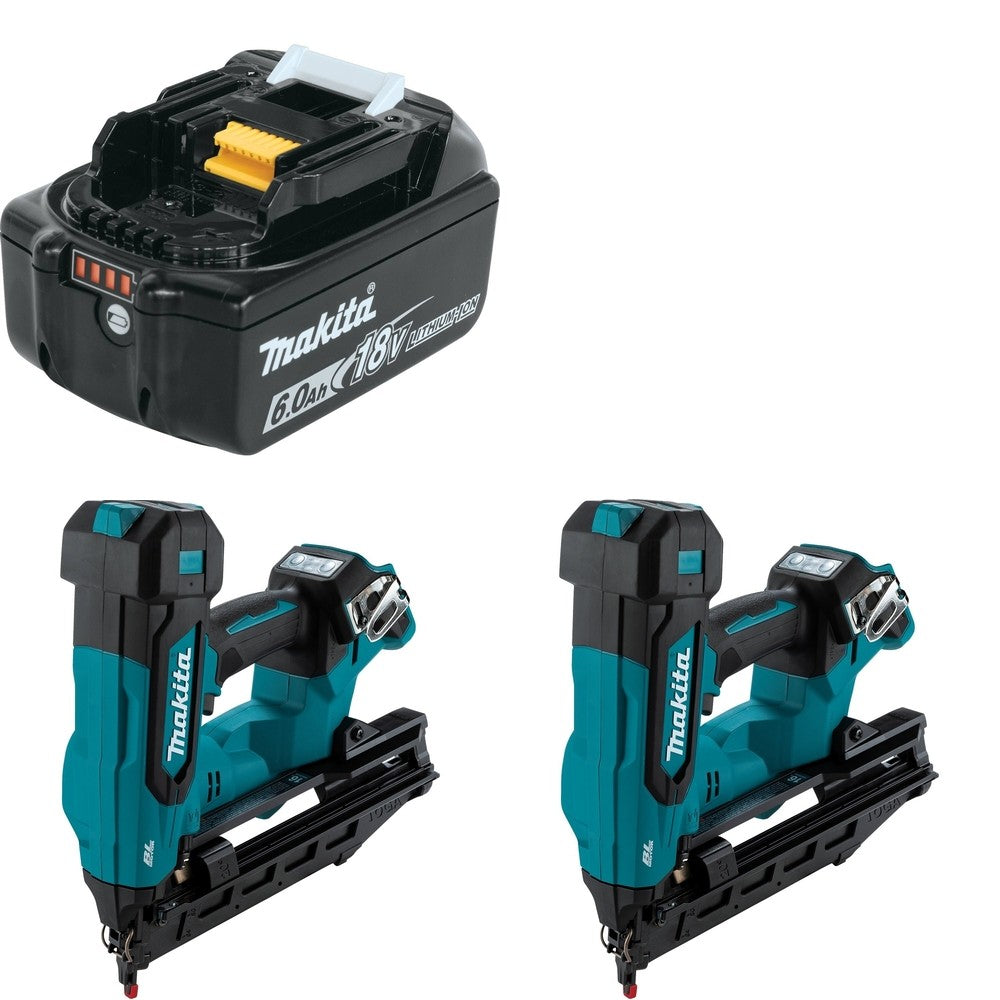 Makita XNB06Z[2] Finish Nailer W/ FREE BL1860B Battery