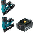 Makita XNB06Z Finish Nailer W/ XNB08Z Finish Nailer and FREE BL1860B Battery