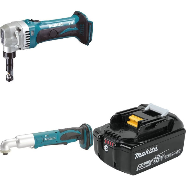 Makita XNJ01Z Nibbler Kit W/ Impact Driver and FREE 5.0Ah Battery