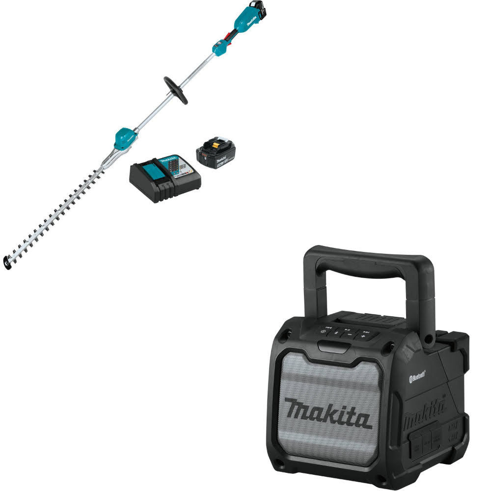 Makita XNU02T 18V LXT 24" Hedge Trimmer Kit W/ FREE XRM08B 18V/12V Max Speaker