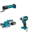 Makita XOB03Z Finishing Sander W/ XMT03Z Oscillating Multi-Tool and FREE XDT13Z Impact Driver