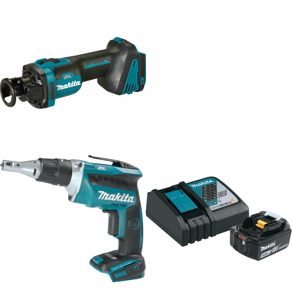 Makita XOC02Z 18V LXT Cut-Out Tool W/ XSF03Z Screwdriver  & FREE Starter Pack