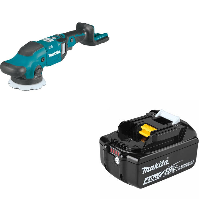Makita XOP02Z Random Orbit Polisher Kit W/ FREE ADBL1840B 4.0Ah Battery