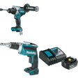 Makita XPH14Z 18V Hammer Driver-Drill W/ XSF03Z Screwdriver  & FREE Starter Pack