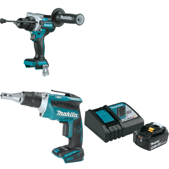 Makita XPH14Z 18V Hammer Driver-Drill W/ XSF03Z Screwdriver  & FREE Starter Pack