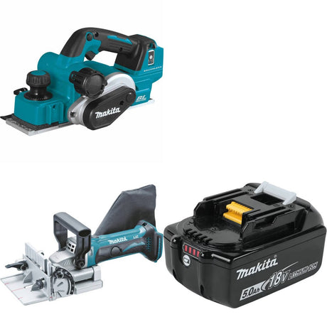 Makita XPK02Z Planer Kit W/ XJP03Z Plate Joiner and FREE BL1850B Battery