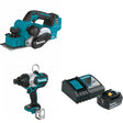 Makita XPK02Z 18V LXT Planer W/ XWT09Z 18V Impact Wrench & FREE Starter Pack