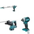 Makita XRH01Z Rotary Hammer W/ XGC01ZB Caulk and Adhesive Gun and FREE XDT13Z Impact Driver