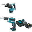 Makita XRH01Z 18V Rotary Hammer W/ XSF03Z 18V Screwdriver  & FREE Starter Pack