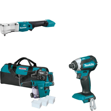 Makita XRH01ZWX Rotary Hammer W/ XLT03Z Angle Impact Wrench and FREE XDT13Z Impact Driver