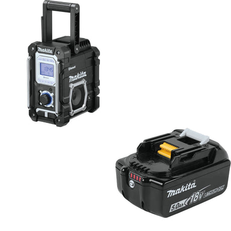 Makita XRM06B 18V LXT Radio, Bare - 2 Pack W/ FREE BL1850B 18V LXT 5.0Ah Battery