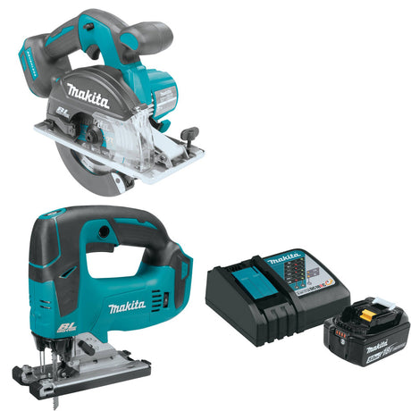 Makita XSC02Z 18V LXT Cutting Saw W/ XVJ02Z 18V Jig Saw & FREE Starter Pack