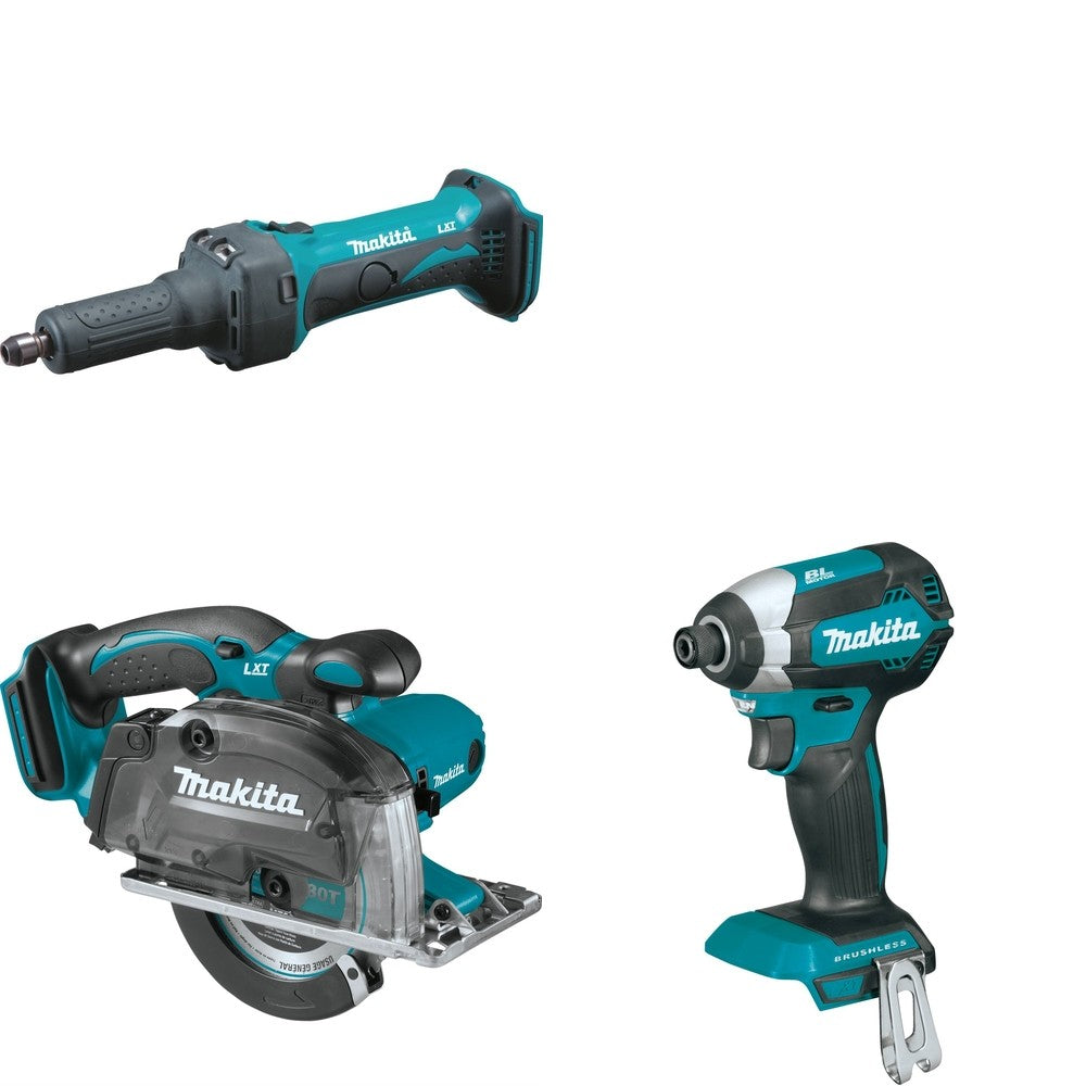 Makita XSC03Z Metal Cutting Saw W/ XDG01Z Die Grinder and FREE XDT13Z Impact Driver