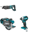 Makita XSC03Z Metal Cutting Saw W/ XRH04Z Rotary Hammer and FREE XDT13Z Impact Driver